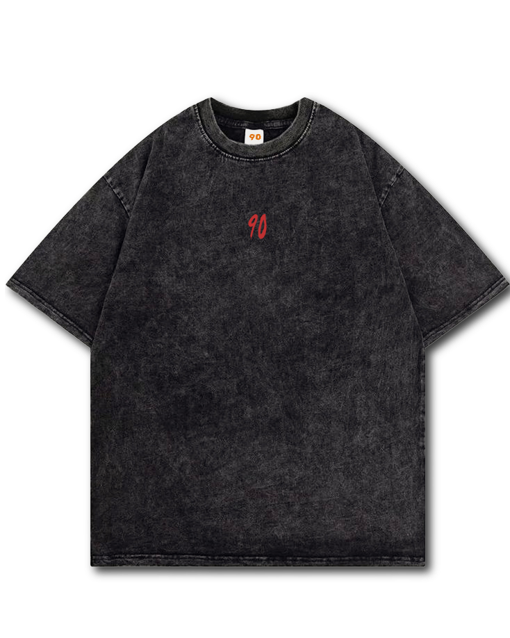 Camiseta Oversized Washed Red Spider