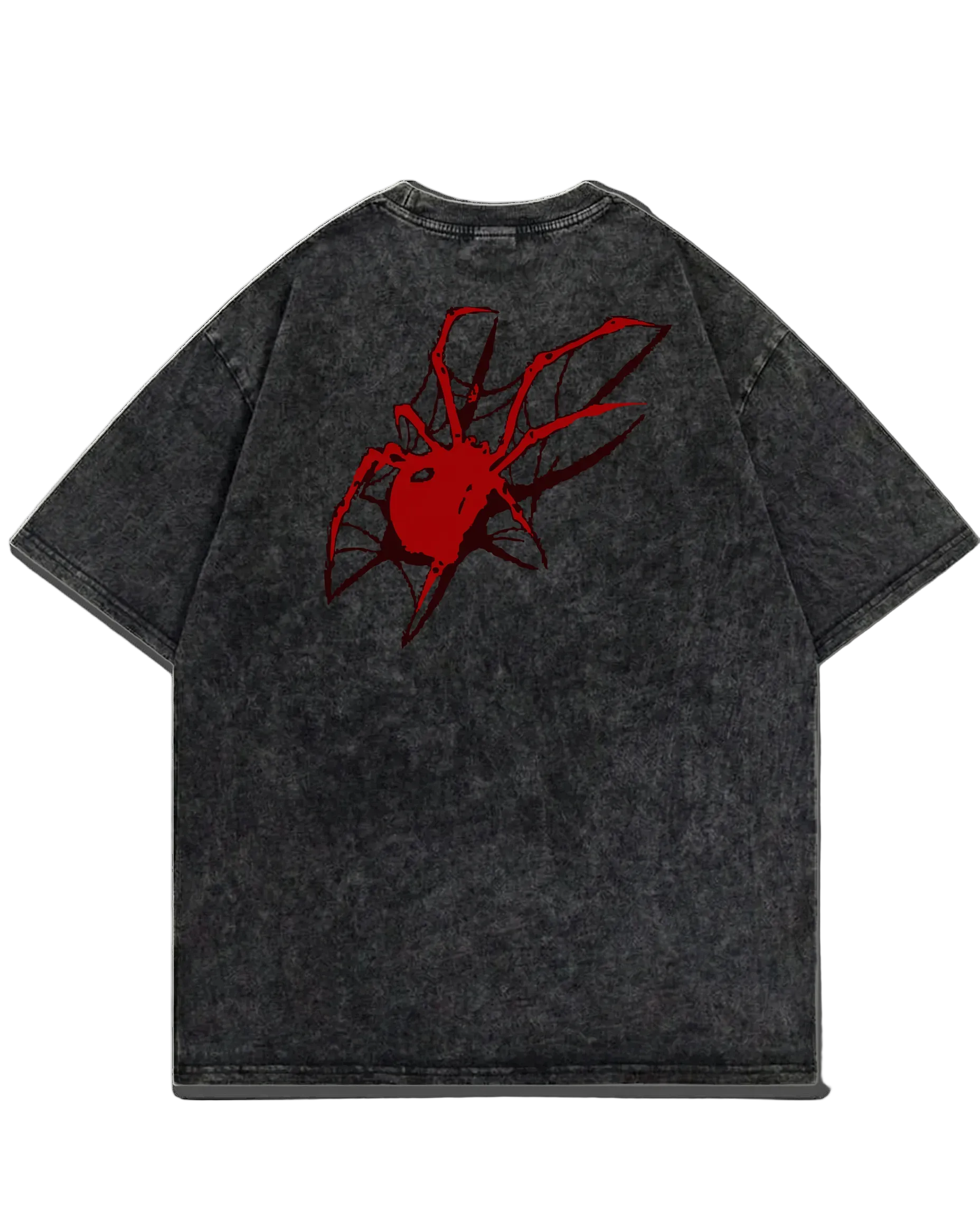 Camiseta Oversized Washed Red Spider