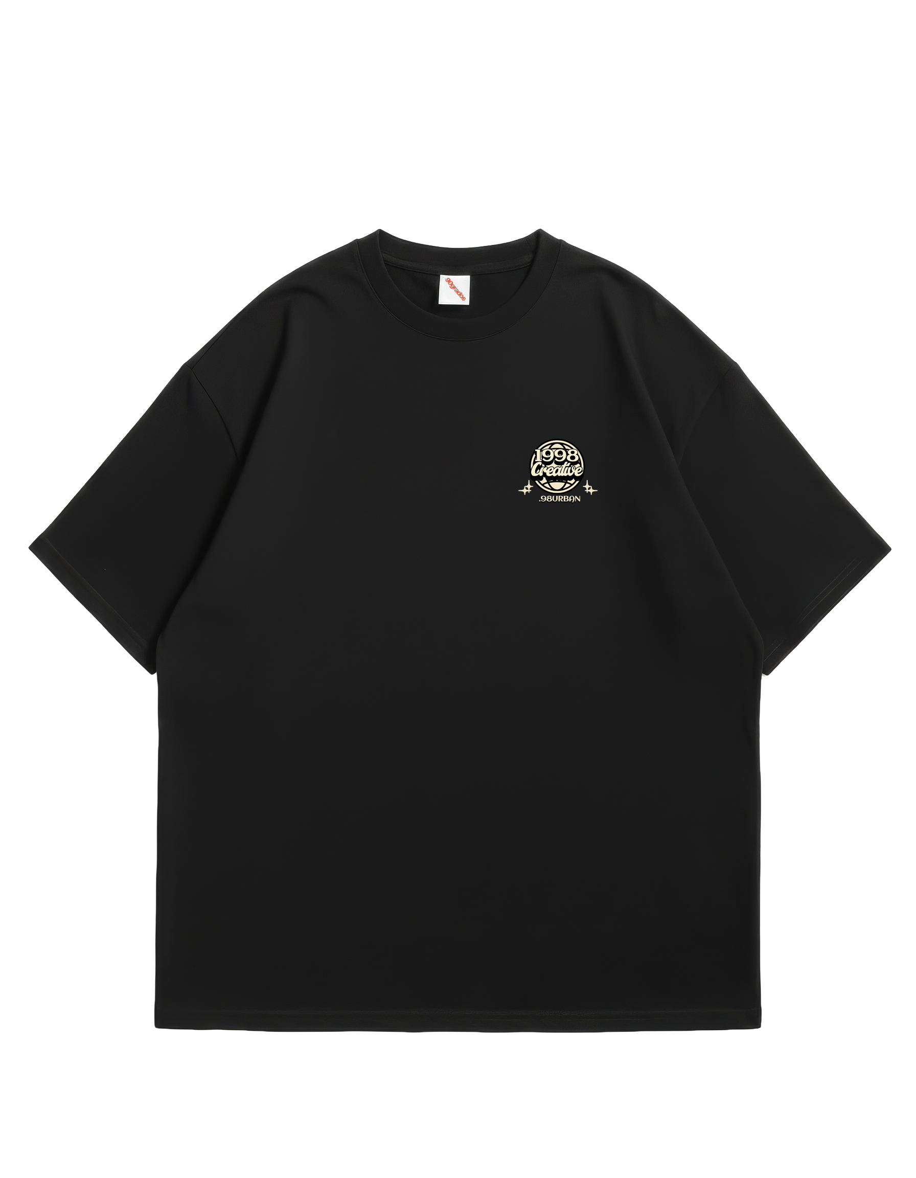 Camiseta Oversized Negra 98 creative
